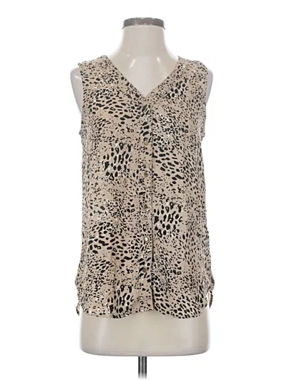 Maurices Sleeveless Blouse In Tan