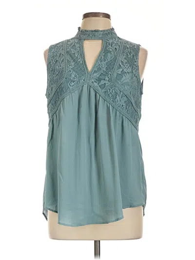 Pre-owned Maurices Sleeveless Blouse In Teal