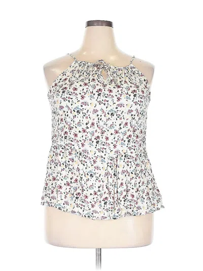 Pre-owned Maurices Sleeveless Blouse In White