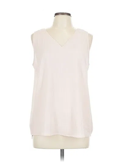 Pre-owned Maurices Sleeveless Blouse In White