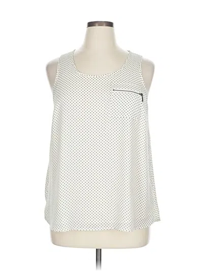 Pre-owned Maurices Sleeveless Blouse In White