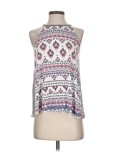Pre-owned Maurices Sleeveless Blouse In White