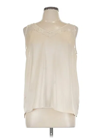 Pre-owned Maurices Sleeveless Blouse In White