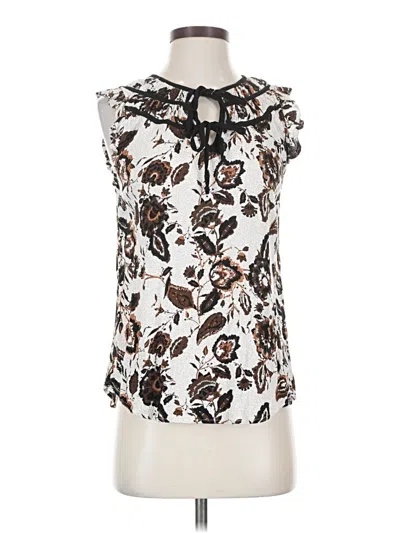 Pre-owned Maurices Sleeveless Blouse In White