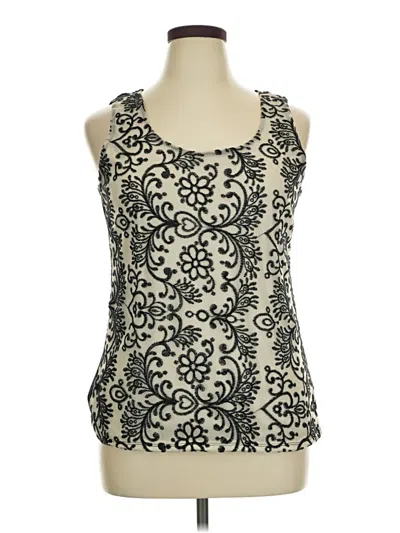 Pre-owned Maurices Sleeveless Blouse In White