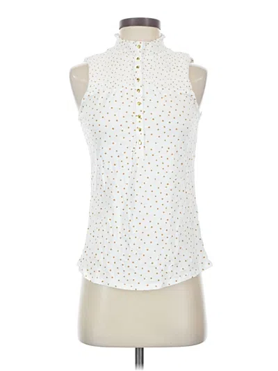 Pre-owned Maurices Sleeveless Blouse In White