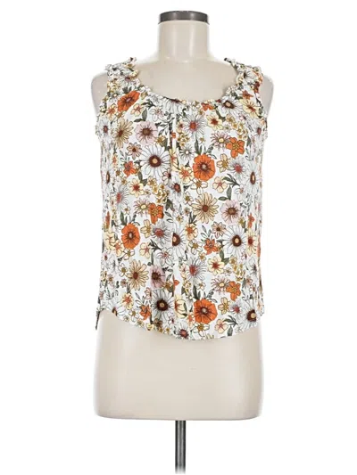 Pre-owned Maurices Sleeveless Blouse In White