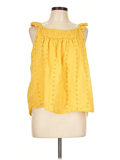 Pre-owned Maurices Sleeveless Blouse In Yellow