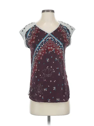 Pre-owned Maurices Sleeveless T-shirt In Burgundy