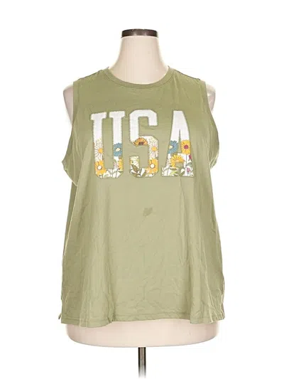 Pre-owned Maurices Sleeveless T-shirt In Green