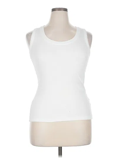 Pre-owned Maurices Sleeveless T-shirt In White