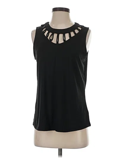 Pre-owned Maurices Sleeveless Top Black Keyhole Neckline Tops