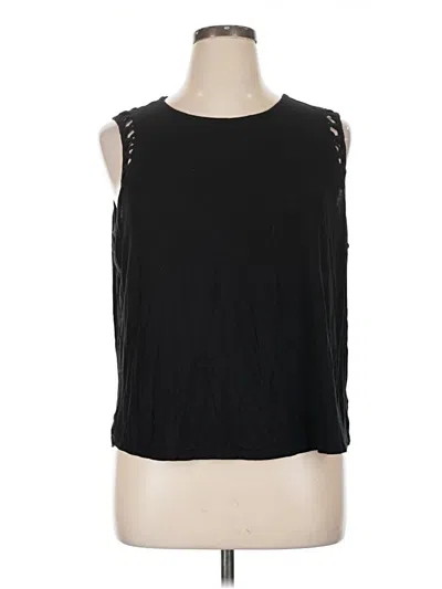 Pre-owned Maurices Sleeveless Top Black Keyhole Neckline Tops