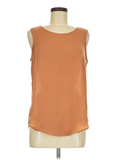 Pre-owned Maurices Sleeveless Top Brown Scoop Neck Tops
