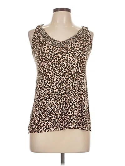 Pre-owned Maurices Sleeveless Top Brown Sweetheart Neckline Tops