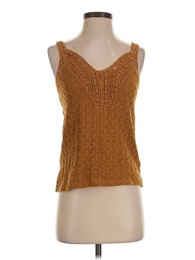 Pre-owned Maurices Sleeveless Top Gold Scoop Neck Tops