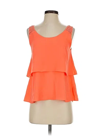 Pre-owned Maurices Sleeveless Top Orange Halter Neckline Tops