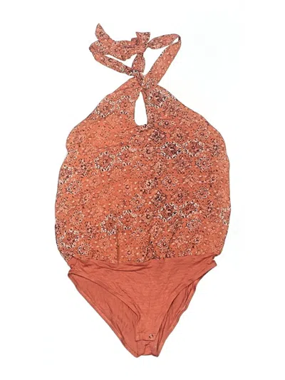 Maurices Sleeveless Top Orange Halter Neckline Tops