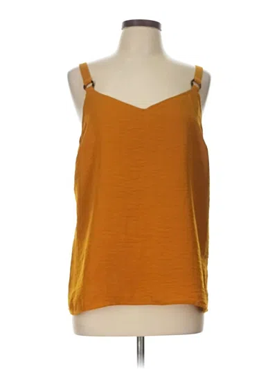 Pre-owned Maurices Sleeveless Top Orange Scoop Neck Tops