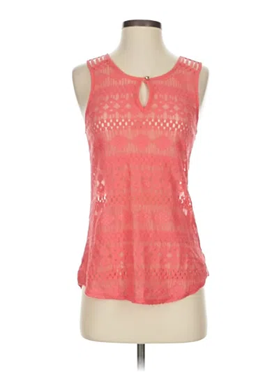 Pre-owned Maurices Sleeveless Top Pink Halter Neckline Tops