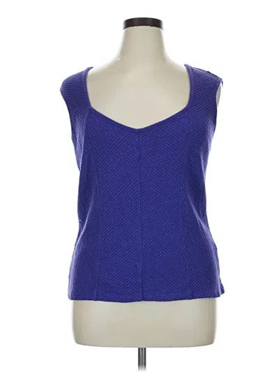 Pre-owned Maurices Sleeveless Top Purple Scoop Neck Tops