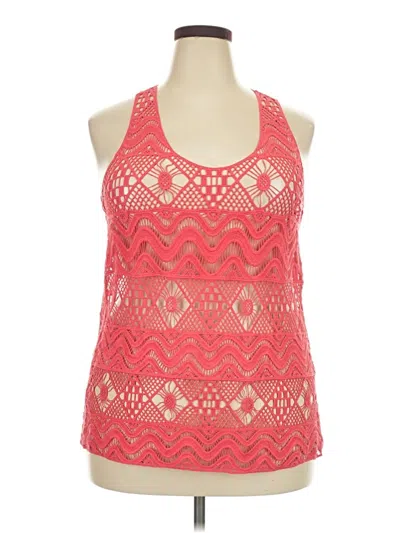 Maurices Sleeveless Top Red Halter Neckline Tops