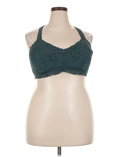 Pre-owned Maurices Sleeveless Top Teal Halter Neckline Tops In Blue