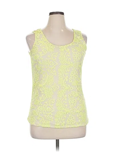 Pre-owned Maurices Sleeveless Top Yellow Scoop Neck Tops