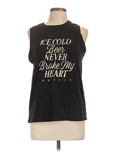 Pre-owned Maurices Sleeveless T-shirt In Black