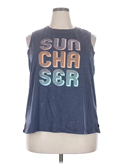 Pre-owned Maurices Sleeveless T-shirt In Blue