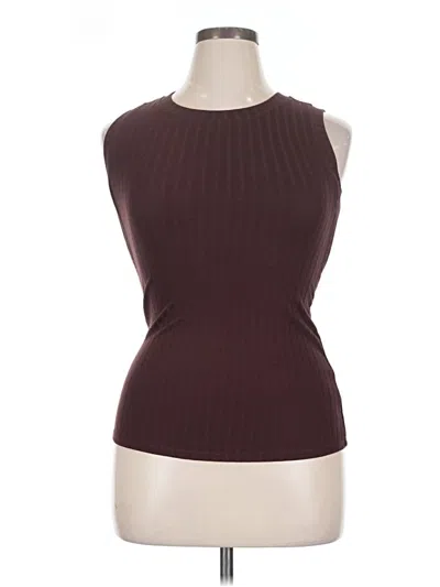 Pre-owned Maurices Sleeveless T-shirt In Burgundy