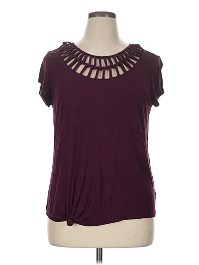 Pre-owned Maurices Sleeveless T-shirt In Burgundy