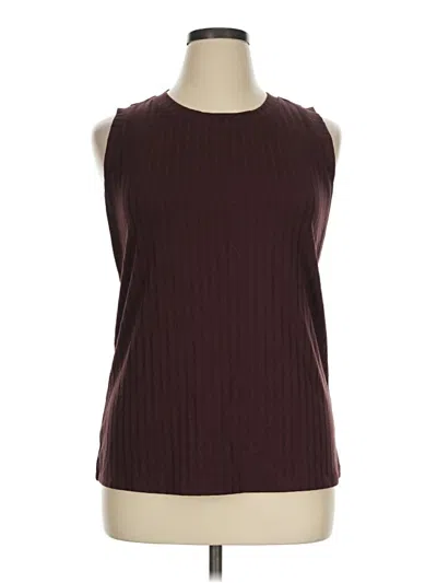 Pre-owned Maurices Sleeveless T-shirt In Burgundy