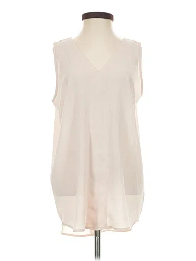 Pre-owned Maurices Sleeveless T-shirt In White