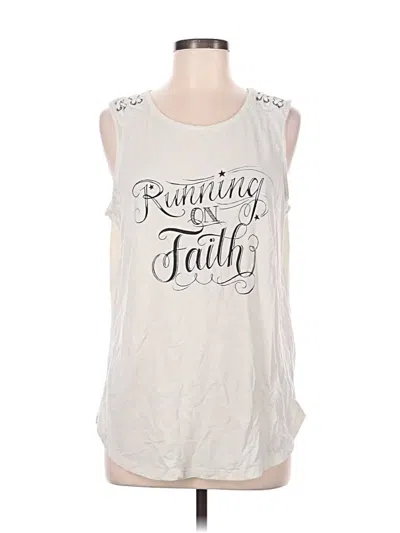 Pre-owned Maurices Sleeveless T-shirt In White