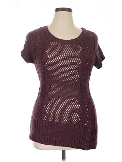 Pre-owned Maurices Sweater Vest In Burgundy