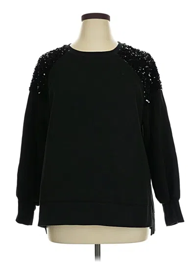 Pre-owned Maurices Sweatshirt In Black