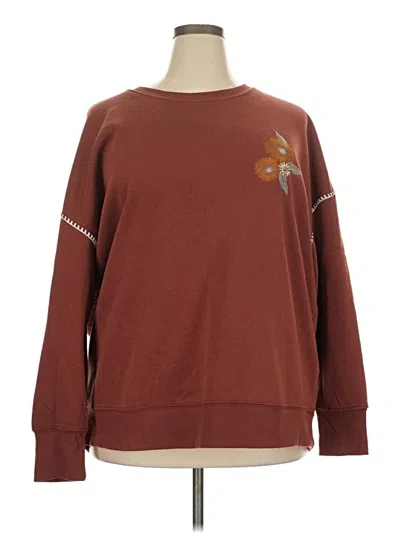 Pre-owned Maurices Sweatshirt In Brown