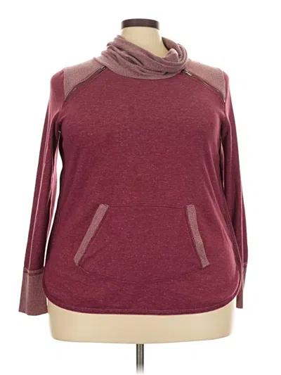 Pre-owned Maurices Sweatshirt In Burgundy