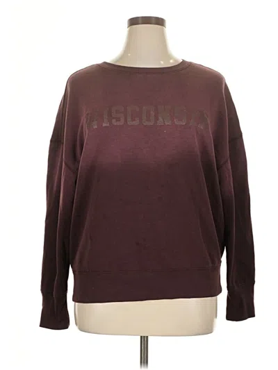 Pre-owned Maurices Sweatshirt In Burgundy