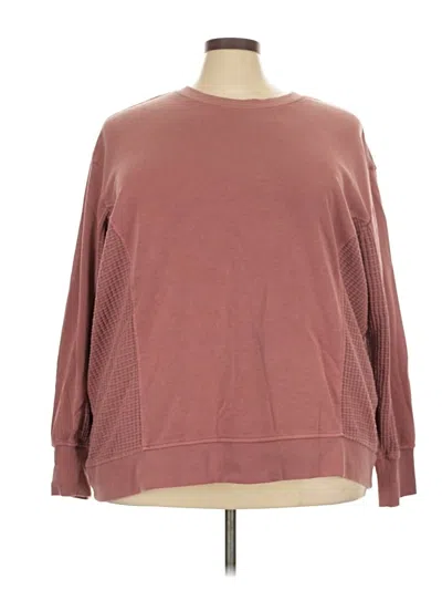 Pre-owned Maurices Sweatshirt In Burgundy