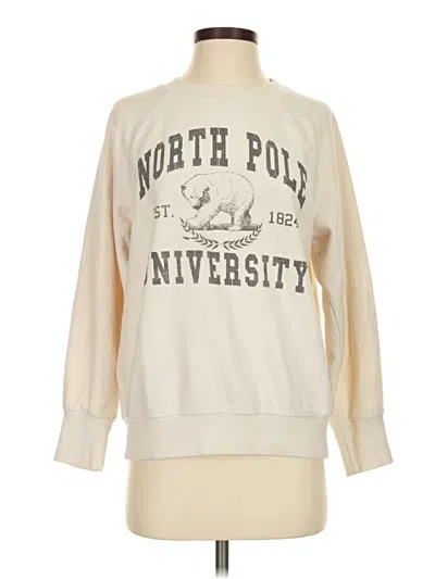 Pre-owned Maurices Sweatshirt In Ivory