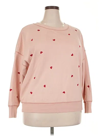Pre-owned Maurices Sweatshirt In Pink