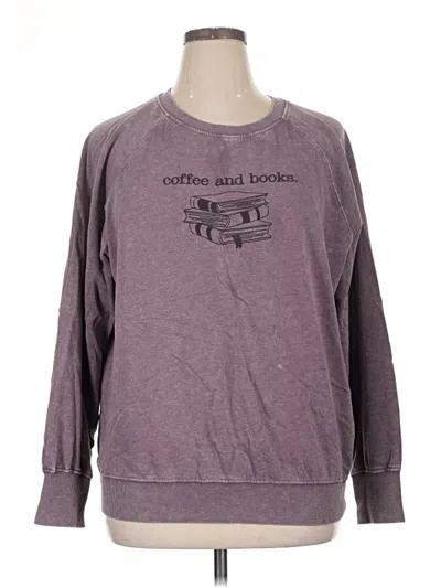 Pre-owned Maurices Sweatshirt In Purple