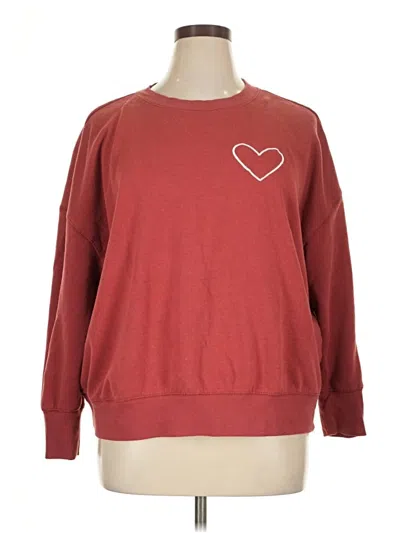 Pre-owned Maurices Sweatshirt In Red