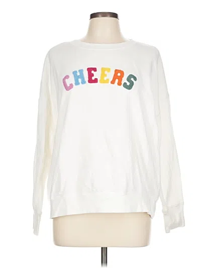 Pre-owned Maurices Sweatshirt In White