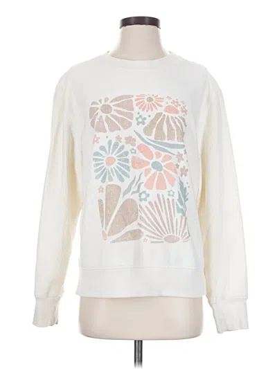 Pre-owned Maurices Sweatshirt In White