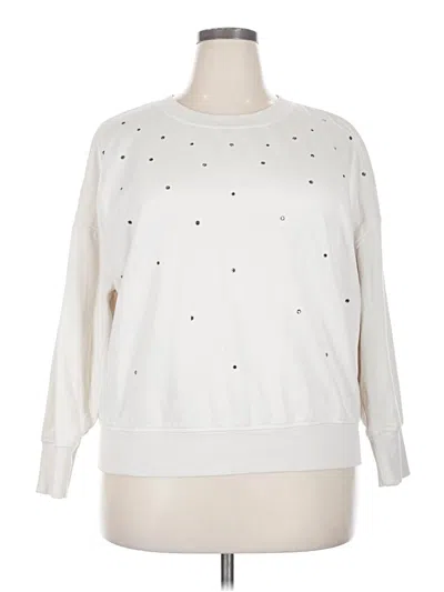 Pre-owned Maurices Sweatshirt In White