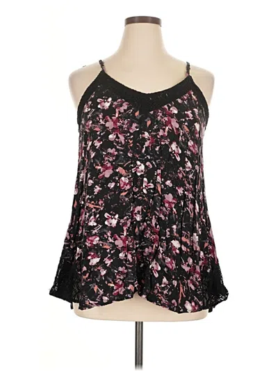 Pre-owned Maurices Tank Top Black Halter Neckline Tops