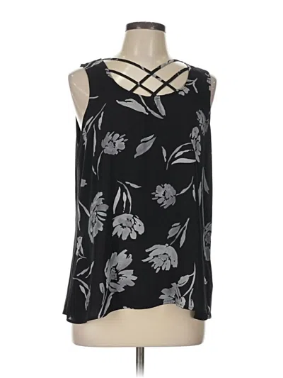 Pre-owned Maurices Tank Top Black Halter Neckline Tops